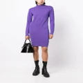 Karl Lagerfeld rhinestone-embellished open back dress - Purple