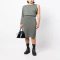 Karl Lagerfeld asymmetric knit dress - Green