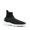 Dsquared2 sock-style logo-print sneakers - Black