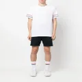 Thom Browne tri-colour striped knit T-shirt - White