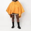 Mackintosh drawstring hooded poncho - Orange
