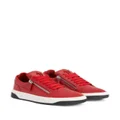 Giuseppe Zanotti zip-detail low-top sneakers - Red