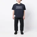 izzue logo-embroidered short-sleeve T-shirt - Blue