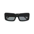 Linda Farrow x The Attico Jorja square-frame sunglasses - Black