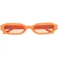 Linda Farrow x The Attico Irene oval-frame sunglasses - Orange