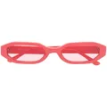 Linda Farrow x The Attico Irene oval-frame sunglasses - Pink