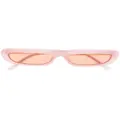Linda Farrow x The Attico Thea narrow-frame sunglasses - Pink