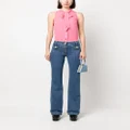 Moschino pussbow-collar sleeveless blouse - Pink