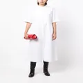 Jil Sander cotton shirt dress - White