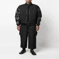 Calvin Klein Jeans faux leather-sleeve bomber jacket - Black