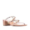 Aquazzura 55mm crystal-embellished open-toe sandals - Neutrals