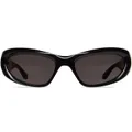 Balenciaga Eyewear Wrap D-frame sunglasses - Black
