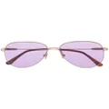TOM FORD Eyewear Porscha round-frame sunglasses - Gold