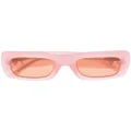 Linda Farrow x The Attico Marfa square-frame sunglasses - Pink