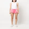 Moschino logo-print organic cotton shorts - Pink