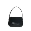 Blumarine crystal-embellished leather mini bag - Black