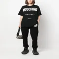 Moschino teddy bear organic cotton track trousers - Black