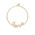 Dolce & Gabbana letter-charm sculpted choker necklace - Gold