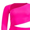 Fleur Du Mal asymmetric wrapstyle bodysuit - Pink