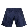 Versace La Greca print swim shorts - Blue