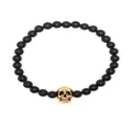 Alexander McQueen skull-charm bead chain bracelet - Black