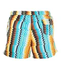 Missoni abstract-print swim shorts - Blue