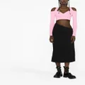 Alexander McQueen cut-out cropped top - Pink