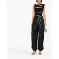 Dsquared2 leather cargo trousers - Black