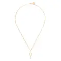 Simone Rocha pearl-embellished 0 letter necklace - Gold