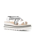Stella McCartney Sneak-Elyse 80mm platform sandals - White
