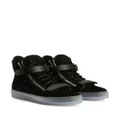 Giuseppe Zanotti Coby high-top suede trainer - Black