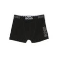 BOSS Kidswear logo-print boxer briefs set - Black