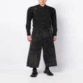 Yohji Yamamoto cropped wide-leg trousers - Black