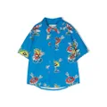 Stella McCartney Kids graphic-print short-sleeve shirt - Blue