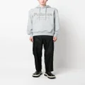 Alexander McQueen logo print drawstring hoodie - Grey