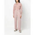 Brunello Cucinelli high-waisted straight-leg trousers - Pink