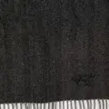 Canali chevron-knit cashmere scarf - Grey