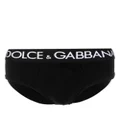 Dolce & Gabbana logo-print stretch-cotton briefs - Black