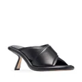 Vic Matie crossover-strap leather mules - Black