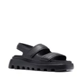 Vic Matie touch-strap leather sandals - Black