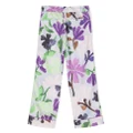 Scotch & Soda floral-print pyjama-style trousers - Purple