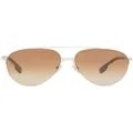 Burberry top bar aviator-style sunglasses - Brown