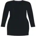 Balenciaga long-sleeve fitted mini dress - Black