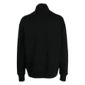 Moschino graphic-print half-zip jumper - Black
