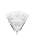 Dolce & Gabbana logo-embossed martini glass - White