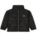 Dolce & Gabbana Kids logo-tag padded jacket - Black