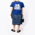 sacai x Eric Haze Onekindword-print T-shirt - Blue