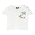 Barrow kids logo-print short-sleeved T-shirt - White