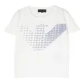 Emporio Armani Kids logo-print short-sleeved T-shirt - White