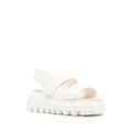 Vic Matie touch-strap leather sandals - White